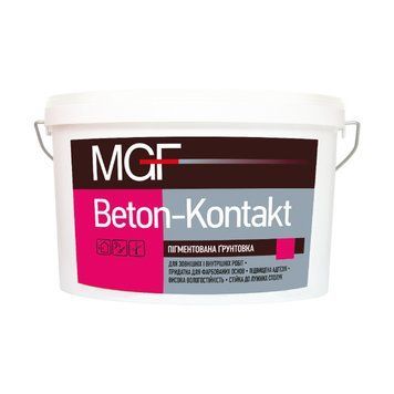 Грунтовка MGF Beton-Kontakt, 1,4 кг, рожевий 170684805 фото