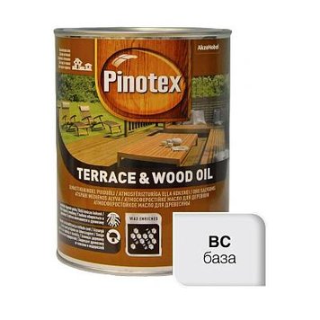 Олія для захисту терас і садових меблів Pinotex Wood&Terrace Oil, 1 л, безбарвний, матовий 80739 фото