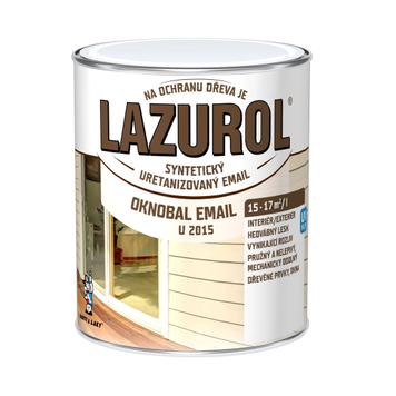 Эмаль для окон и дверей LAZUROL OKNOBAL EMAIL U2015, 0,6 л, белый, глянцевый 8595073022940 фото