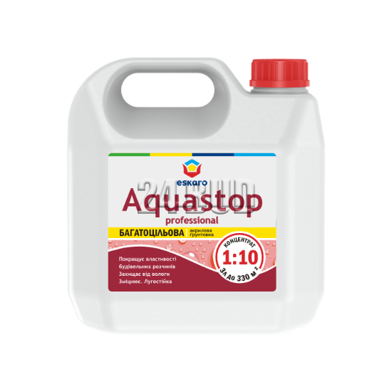 Грунт-концентрат, що зміцнює Eskaro Aquastop Professional, 0,5 л, рожевий, матовий 43274 фото