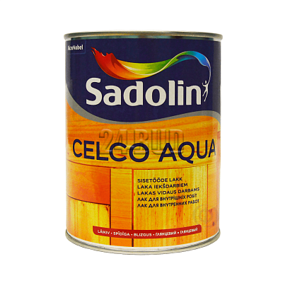 Лак для стін Sadolin Celco Aqua, 1 л, безбарвний, глянсовий 296575992 фото