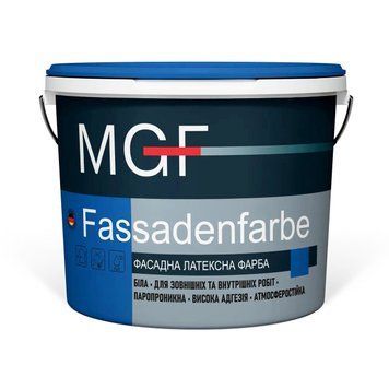Фарба фасадна MGF Fassadenfarbe M90, 1,4 кг, білий, матовий 778674849 фото