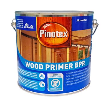 Грунтовка для дерева Pinotex Wood Primer BPR, 2,5 л, бесцветный 190397 фото