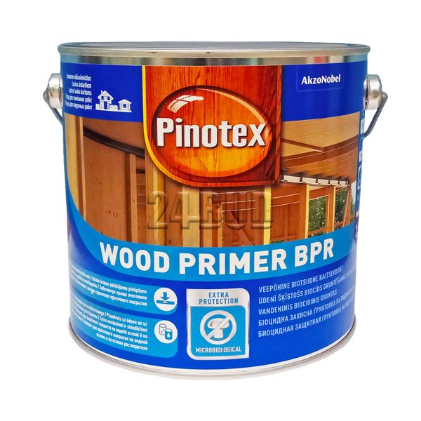 Грунтовка для дерева Pinotex Wood Primer BPR, 2,5 л, безбарвний 190397 фото