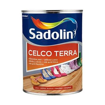 Лак для пола Sadolin Celco Terra, 1 л, бесцветный, глянцевый 443256031 фото