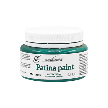 Фарба декоративна Ircom Decor Patina paint IР-201, 0,1 л, малахіт 00301300 фото