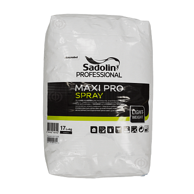 Шпаклівка Sadolin MAXI PRO SPRAY, 17 л, білий 6112331589 фото