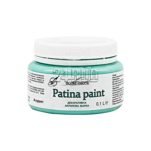 Краска декоративная Ircom Decor Patina paint IP-200, 0,1 л, азурит 00301299 фото