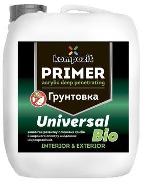 Ґрунтовка акрилова Universal-BIO, 1 л 4820251522474 фото