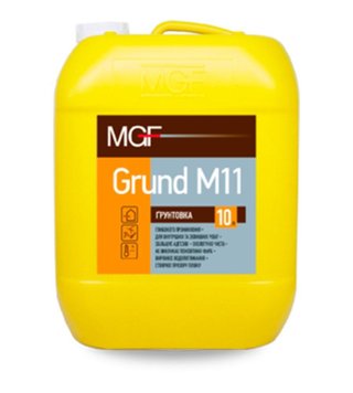 Грунтовка глибокопроникна для внутрішніх та зовнішніх робіт MGF Grunt M11, 1 л, прозорий 193494793 фото