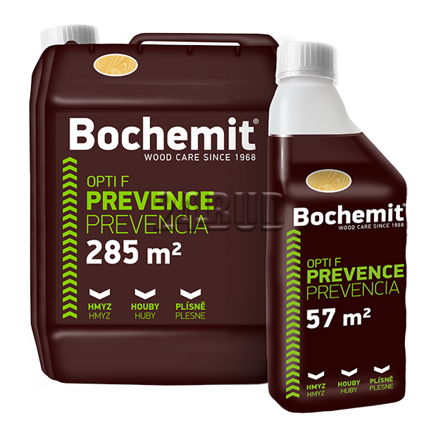 Антисептик нeвымываемый для всех видов древесины Bochemit OPTI F, 1 кг, коричневый 39783 фото